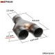 EPMAN Universal Y-Pipe Exhaust Pipe Tip Dual 2.25"/2.5"/3" Inlet / Outlet Stainless Steel 10PCS/Carton EPEXY2210Y