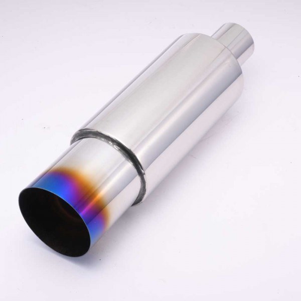 EPMAN 6PCS/Carton Stainless Steel 4" 102mm Outlet Round Exhaust Muffler BURNT TIP 51mm 57mm 63mm 76mm (Pre-order customization)