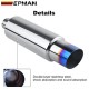 EPMAN 12PCS/Carton Car motorbike Exhaust systems Muffler Tip Universal Stainless steel ID 51mm 57mm 63mm 70mm Outlet 89mm styling Silencer tail pipe Burnt Tip