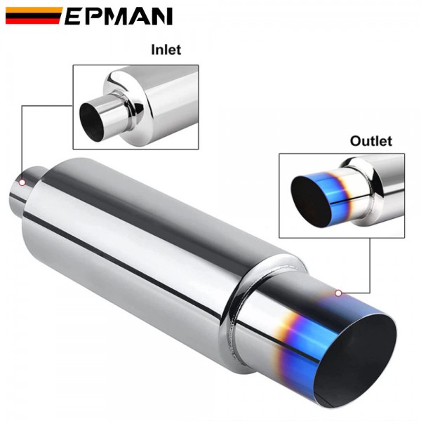 EPMAN 12PCS/Carton Car motorbike Exhaust systems Muffler Tip Universal Stainless steel ID 51mm 57mm 63mm 70mm Outlet 89mm styling Silencer tail pipe Burnt Tip EPMAN 12PCS/Carton Car motorbike Exhaust systems Muffler Tip Universal Stainless steel ID 51mm 57mm 63mm 70mm Outlet 89mm styling Silencer tail pipe Burnt Tip