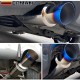 EPMAN 12PCS/Carton Car motorbike Exhaust systems Muffler Tip Universal Stainless steel ID 51mm 57mm 63mm 70mm Outlet 89mm styling Silencer tail pipe Burnt Tip