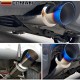 EPMAN 12PCS/Carton Car motorbike Exhaust systems Muffler Tip Universal Stainless steel ID 51mm 57mm 63mm 70mm Outlet 89mm styling Silencer tail pipe Burnt Tip (Pre-Order)