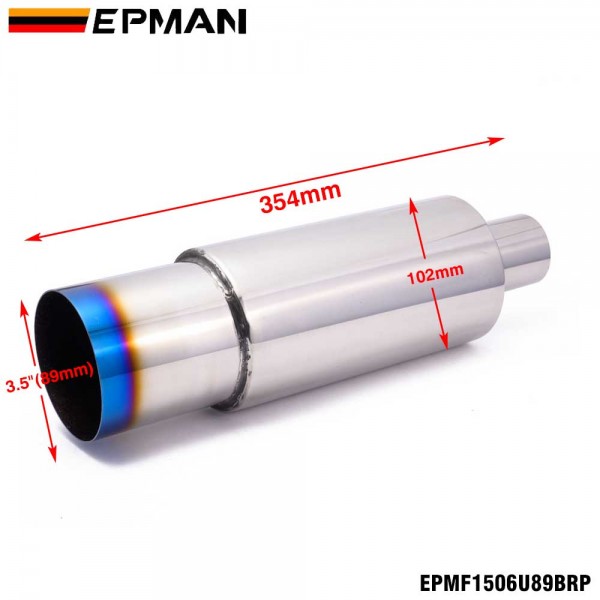 EPMAN 12PCS/Carton Car motorbike Exhaust systems Muffler Tip Universal Stainless steel ID 51mm 57mm 63mm 70mm Outlet 89mm styling Silencer tail pipe Burnt Tip (Pre-Order) EPMAN 12PCS/Carton Car motorbike Exhaust systems Muffler Tip Universal Stainless steel ID 51mm 57mm 63mm 70mm Outlet 89mm styling Silencer tail pipe Burnt Tip (Pre-Order)