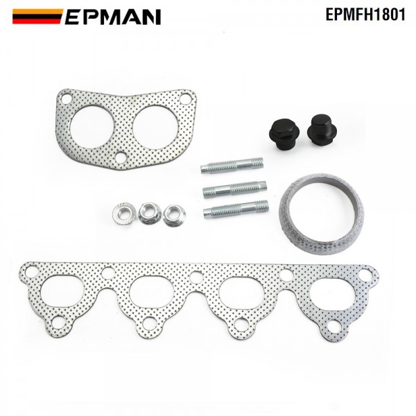 EPMAN Stainless Steel Piping Header Manifold Exhaust For Honda Civic 88-00 EG EF EK EM EPMFH1801