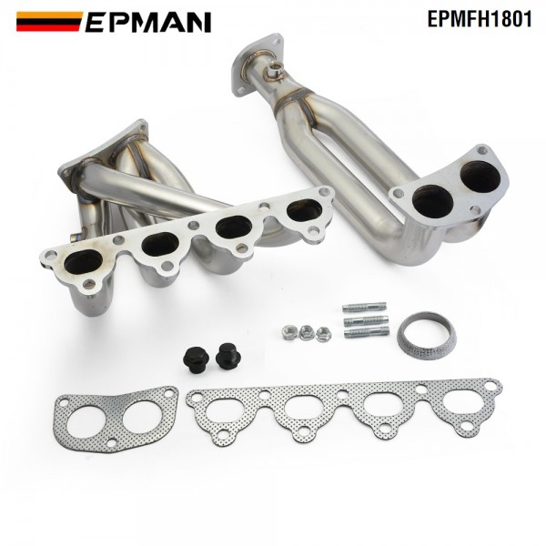EPMAN Stainless Steel Piping Header Manifold Exhaust For Honda Civic 88-00 EG EF EK EM EPMFH1801
