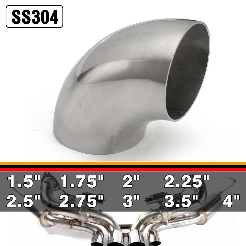 Muffler Tail Throat Exhaust Pipe Muffler 304 Stainless Steel 45 Degree