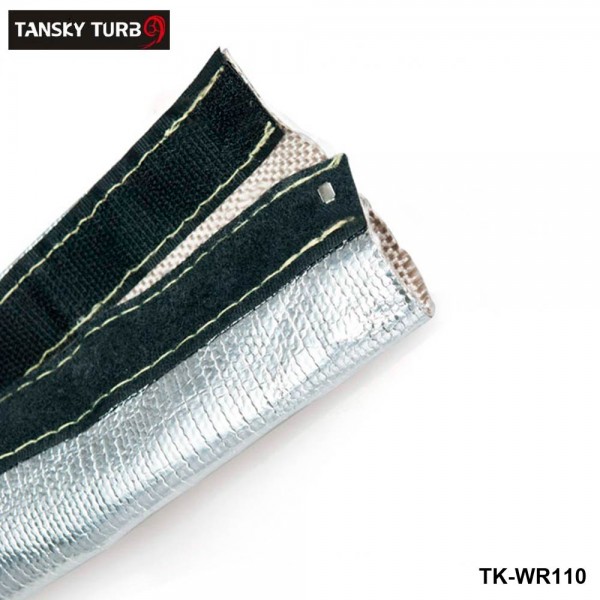 TANSKY - Aluminized Metallic Heat Shield Sleeve Insulated Wire Hose Cover Loom (L:3FT & 6FT , ID: 0.75"& 1"& 1.25") TK-WR110