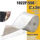 EPMAN 5M x 2" Fiber Glass Heat Reflective Insulation Tape Heat Sound Shield Wrap Thermal Insulation For Intake Pipe EP-WR11BDJ