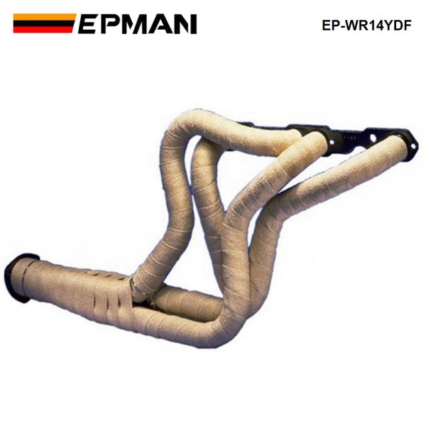 EPMAN Car Performance Thermal Heat Manifold Exhaust System Wrap Brown 2" Wide  X 10meter Long EP-WR14YDF