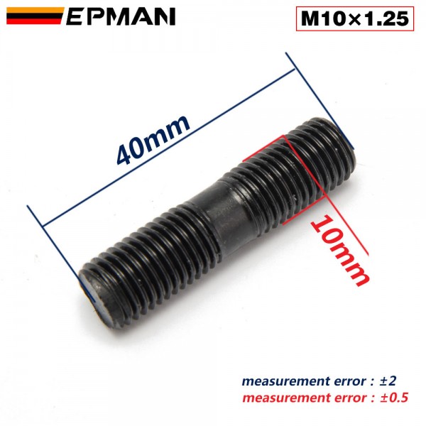 EPMAN Turbo Studs + Lock Nut Turbo Manifold Header Flange Mounting Stud Bolt Thread M8×1.25 M10×1.25