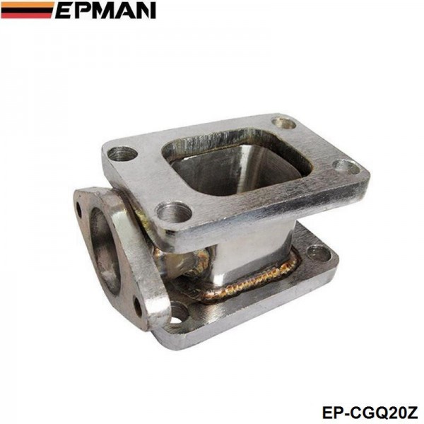 EPMAN T3 to T3 Turbo Manifold Flange Adapter with an integrated 2-bolt 38mm External Wastegate Port EP-CGQ20Z