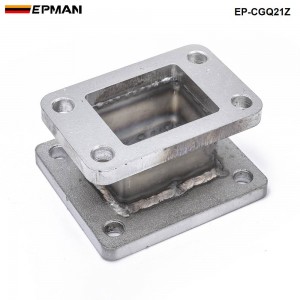 EPMAN Cast Iron T3 to T4 Turbo Charger Turbo Manifold Flange Adapter Conversion EP-CGQ21Z