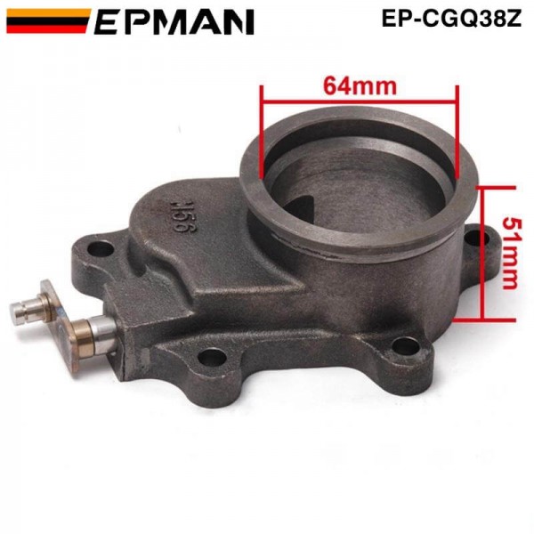 EPMAN - T3/T4 T3 Turbocharger Turbo 5-Bolt 2.5" V-Band Cast Iron Flange EP-CGQ38Z