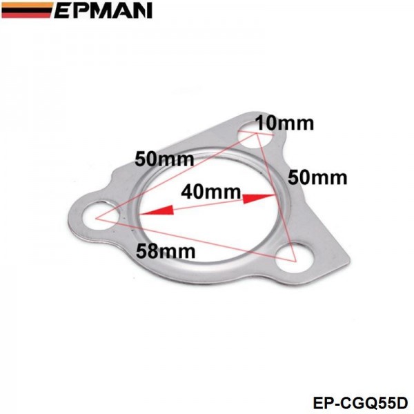 EPMAN-10PCS/LOT KKK K03 Turbocharger to manifold Turbo Gasket K03S For Audi TT Golf Leon Beetle Bora EP-CGQ55D