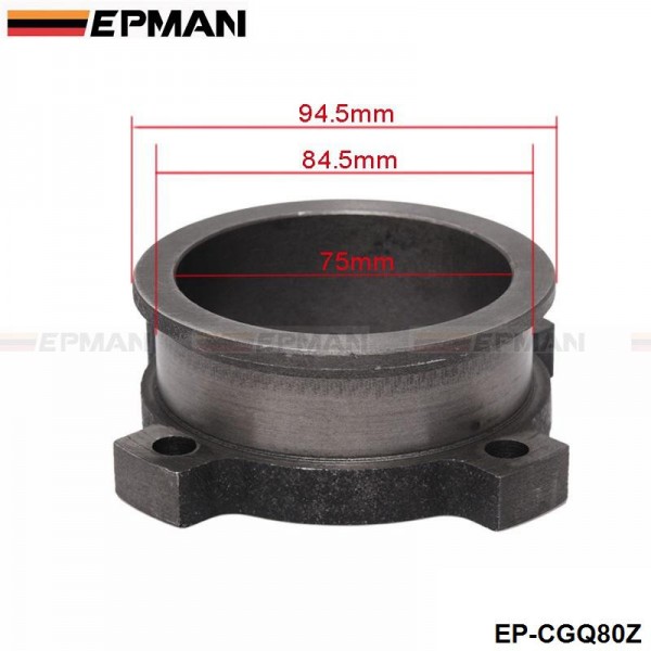EPMAN 3" 4 Bolt To 3" V Band Adaptor Turbo Exhaust Flange T3 GT3582 GT35 Cast Flange Adaptor EP-CGQ80Z