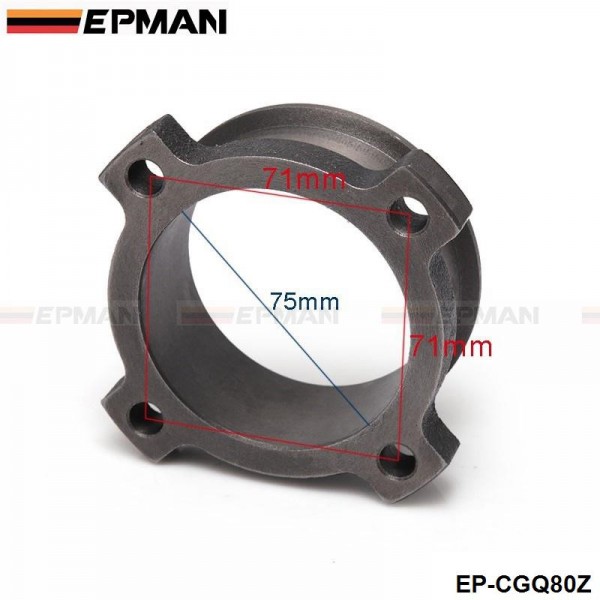 EPMAN 3" 4 Bolt To 3" V Band Adaptor Turbo Exhaust Flange T3 GT3582 GT35 Cast Flange Adaptor EP-CGQ80Z
