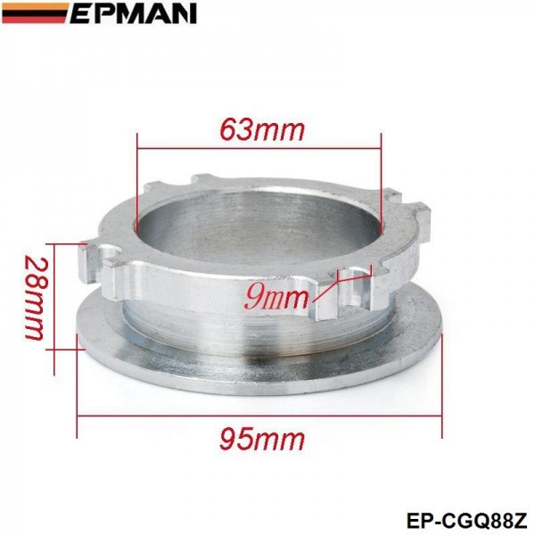 EPMAN- ForT3 2.5" 4 Bolt 3" V Band Adapter Turbo Exhaust Flange EP-CGQ88Z EPMAN- ForT3 2.5" 4 Bolt 3" V Band Adapter Turbo Exhaust Flange EP-CGQ88Z