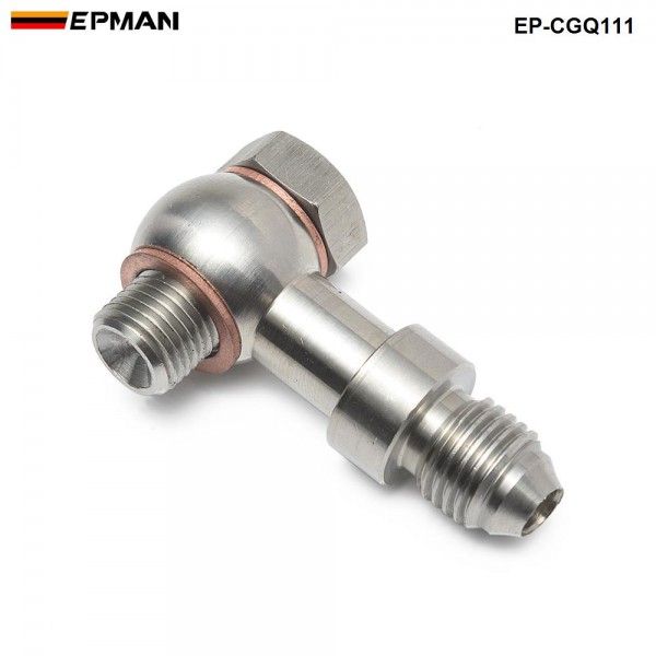 Epman Racing Banjo Bolt Kit M10x1.0 to 4AN Turbo Oil Feed 1.5mm Restrictor For Mitsubishi TD025 TD025L EP-CGQ111