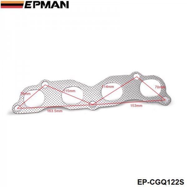 (MOQ:20SETS )EPMAN -10PCS/LOT Performance Exhaust Gasket For Honda Civic Integra RSX K20A K20A2 K20Z4 EP-CGQ122S (MOQ:20SETS )EPMAN -10PCS/LOT Performance Exhaust Gasket For Honda Civic Integra RSX K20A K20A2 K20Z4 EP-CGQ122S