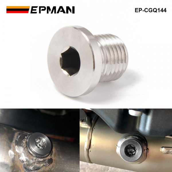 EPMAN -M12 x 1.25mm Oxygen O2 Lambda Sensor Blanking Exhaust Plug Cap Fits Motorcycles And Cars EP-CGQ144 EPMAN -M12 x 1.25mm Oxygen O2 Lambda Sensor Blanking Exhaust Plug Cap Fits Motorcycles And Cars EP-CGQ144