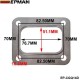 EPMAN 10PCS/LOT T04E T66 T70 GT35 GT40 T4 Turbo Turbine Inlet Gasket T4 Flange Gasket 4 Bolt 304 Stainless Steel EP-CGQ14D