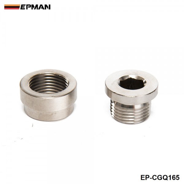 EPMAN -Universal O2 Sensor Stepped Mounting Boss (1Bungs/1Plugs) M18X1.5 Fits American cars EP-CGQ165 EPMAN -Universal O2 Sensor Stepped Mounting Boss (1Bungs/1Plugs) M18X1.5 Fits American cars EP-CGQ165