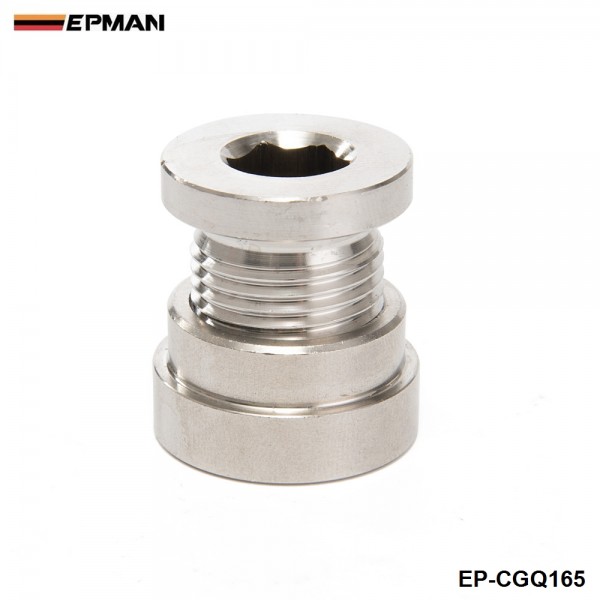 EPMAN -Universal O2 Sensor Stepped Mounting Boss (1Bungs/1Plugs) M18X1.5 Fits American cars EP-CGQ165