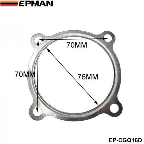 EPMAN 10PCS/LOT 3" 4 Bolt Turbo Downpipe Gasket Fits GT30 GT35 Turbochargers EP-CGQ16D