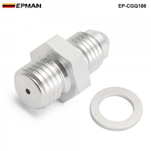 EPMAN -Turbo Oil Feed Adapter kit M12x1.5mm / 1.5mm hole to -4AN  For Volvo TD04H TD04HL EP-CGQ186