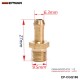  EPMAN -Turbocharger Compressor Brass Boost Nipple For T2 T25 T28 T3 T34 Turbo 1/8"Male NPT EP-CGQ188