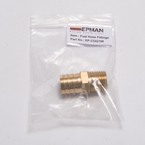 EPMAN - Straight 1/2" NPT Pipe to 3/4"Hose Barb Fitting Bare Coupler EP-CGQ198