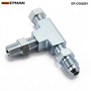 EPMAN - 1/8NPT to 4AN Turbo Adapter Tee Fitting w/ Block Oil Feed Pressure Sensor EP-CGQ201