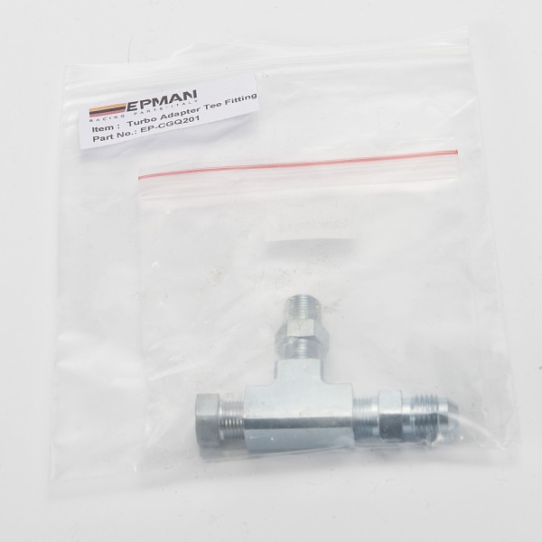 EPMAN - 1/8NPT to 4AN Turbo Adapter Tee Fitting w/ Block Oil Feed Pressure Sensor EP-CGQ201