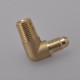  EPMAN -Turbocharger Compressor Brass Boost Nipple Hose Fitting Turbo 1/4''Male NPT 90 Degree EP-CGQ203