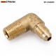  EPMAN -Turbocharger Compressor Brass Boost Nipple Hose Fitting Turbo 1/4''Male NPT 90 Degree EP-CGQ203