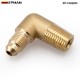  EPMAN -Turbocharger Compressor Brass Boost Nipple Hose Fitting Turbo 1/4''Male NPT 90 Degree EP-CGQ203