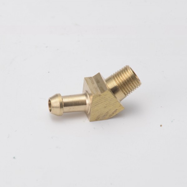 EPMAN - 45 Degree Elbow 1/8" Hose Fitting Air ,Oil, Gas ,Fuel Hose Turbocharger Compressor Brass Boost EP-CGQ213