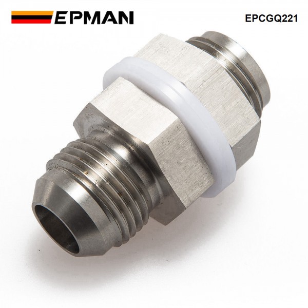 EPMAN Car Universal Turbo Steel Oil Pan Return Drain Plug Adapter Bung Fitting 10AN Weldable EPCGQ221