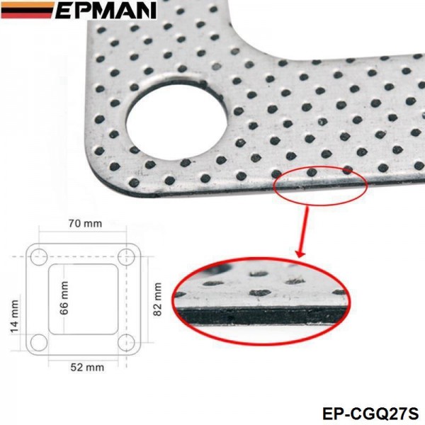 EPMAN 10PCS/PAK 3 Layer Composite Turbo Gasket T4 Exhaust Turbine Inlet Manifold EP-CGQ27S