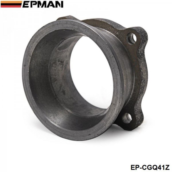 EPMAN 2.5" 4-Bolt To 3" V-Band Turbo Exhaust Downpipe Flange Adapter Cast Iron For T3 GT35 Turbocharger EP-CGQ41Z