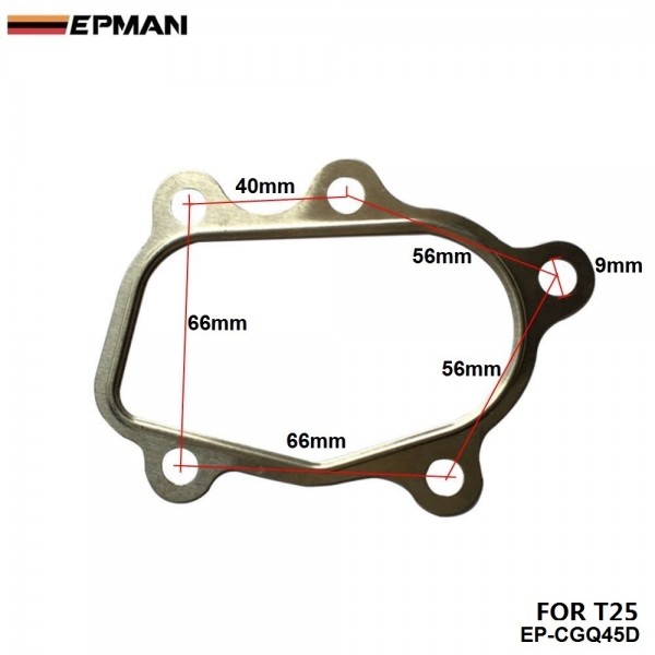EPMAN -10PCS/LOT turbocharger Gasket fitting For T25 Turbo GT25, 5 Bolt (10PCS/LOT)EP-CGQ45D EPMAN -10PCS/LOT turbocharger Gasket fitting For T25 Turbo GT25, 5 Bolt (10PCS/LOT)EP-CGQ45D
