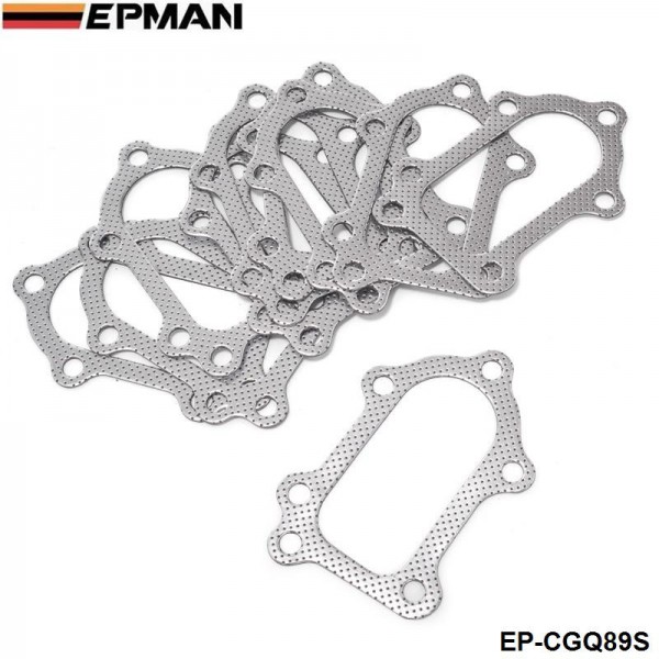 EPMAN 10PCS/PAK Aluminum Turbo to Downpipe Gasket For Toyota Celica GT4 MR2 CT26 3S-GTE EP-CGQ89S