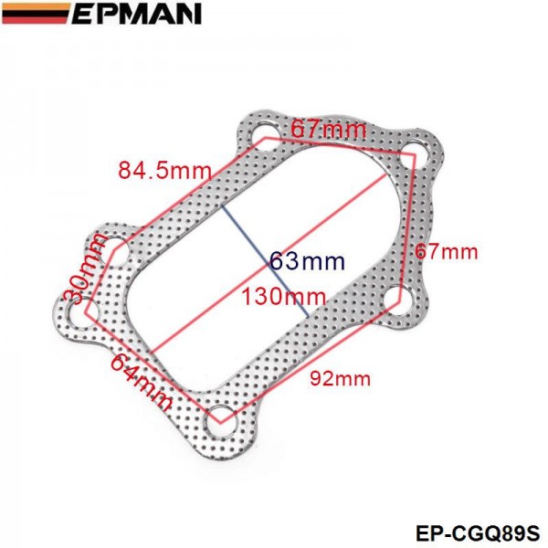 EPMAN 10PCS/PAK Aluminum Turbo to Downpipe Gasket For Toyota Celica GT4 MR2 CT26 3S-GTE EP-CGQ89S