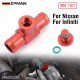 EPMAN Upgraded Aluminum Coolant Bleeder Port Heater Hose Connector Adapter For Nissan 350Z For Infiniti Q45 G35 M35 M45 M56 FX35 FX50 QX50 QX70 Q70 92500-AR000 EPAA01G300 EPMAN Upgraded Aluminum Coolant Bleeder Port Heater Hose Connector Adapter For Nissan 350Z For Infiniti Q45 G35 M35 M45 M56 FX35 FX50 QX50 QX70 Q70 92500-AR000 EPAA01G300
