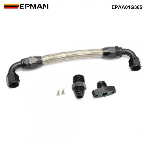 EPMAN High Performance Cylinder Head Oil Return Kit For Nissan RB25 RB25DET VCT Upgrade Prevent Starvation CNC Aluminum -10AN Flange EPAA01G365