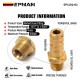 EPMAN Straight 3/8 ID Hose Barb 1/8 Male NPT Brass Fitting Adapters For Vacuum Line, Fuel Pump, Oil Cooler EPCGQ103 EPMAN Straight 3/8 ID Hose Barb 1/8 Male NPT Brass Fitting Adapters For Vacuum Line, Fuel Pump, Oil Cooler EPCGQ103