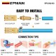 EPMAN Straight 3/8 ID Hose Barb 1/8 Male NPT Brass Fitting Adapters For Vacuum Line, Fuel Pump, Oil Cooler EPCGQ103 EPMAN Straight 3/8 ID Hose Barb 1/8 Male NPT Brass Fitting Adapters For Vacuum Line, Fuel Pump, Oil Cooler EPCGQ103
