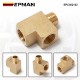 EPMAN Extruded Barstock Street Tee T Female Male Brass Fitting 1/4 NPT Oil Water Gas Pipe/Tank EPCGQ123