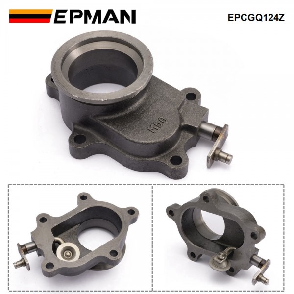 EPMAN 2.5” Internal Wastegate Conversion Kit T3 T4 5bolt Swing Valve + Actuator T3 8PSI EPCGQ124Z