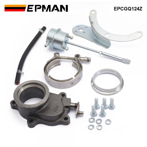 EPMAN 2.5” Internal Wastegate Conversion Kit T3 T4 5bolt Swing Valve + Actuator T3 8PSI EPCGQ124Z